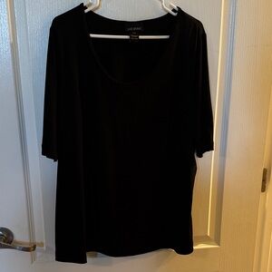 Lane Bryant Classic Black Short Sleeve Top